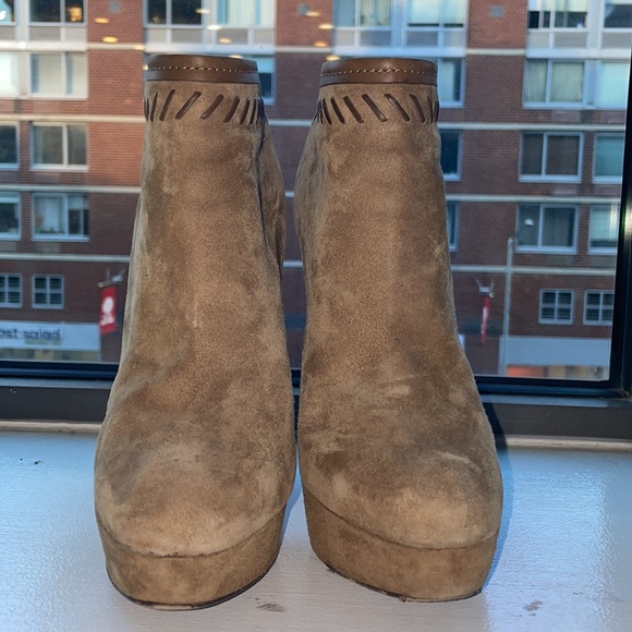 Jimmy Choo suede booties tall heel - Picture 2 of 8